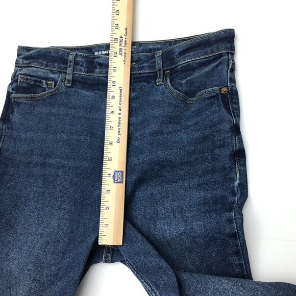 Old Navy Women's Jeans High Rise Flare Leg Stretch Size 8 length 27" - Picture 6 of 8